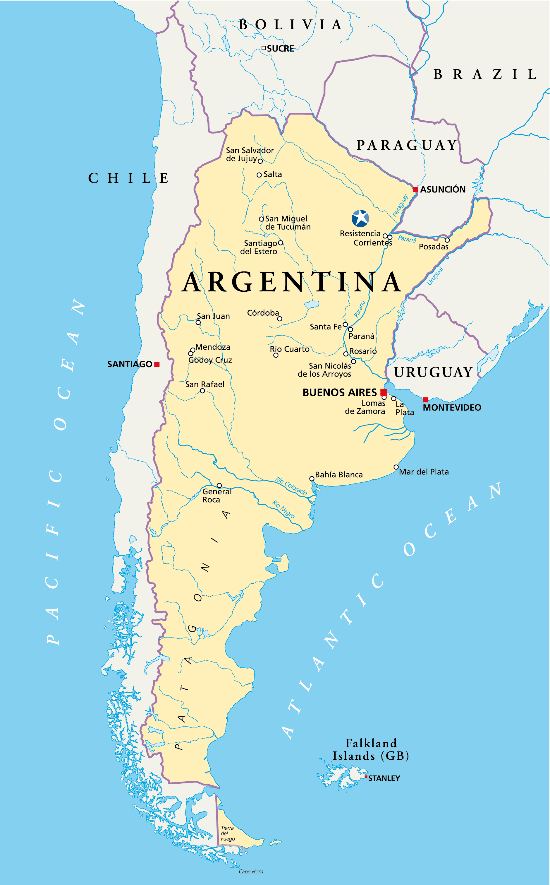 Mapa De Ubicacion Geografica De Argentina Mapa De Argentina Images