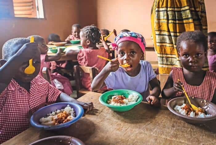 Skollunch i Ghana