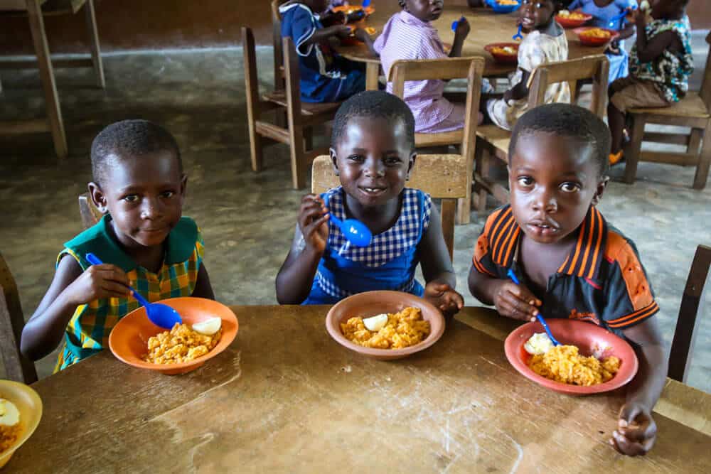 Star of Hope Tack alla lunchkompisar! ghana akobima mat1