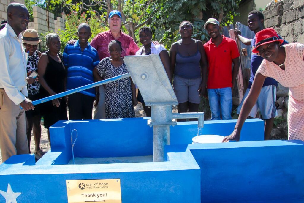 Star of Hope Två nya brunnar i Haiti water haiti2
