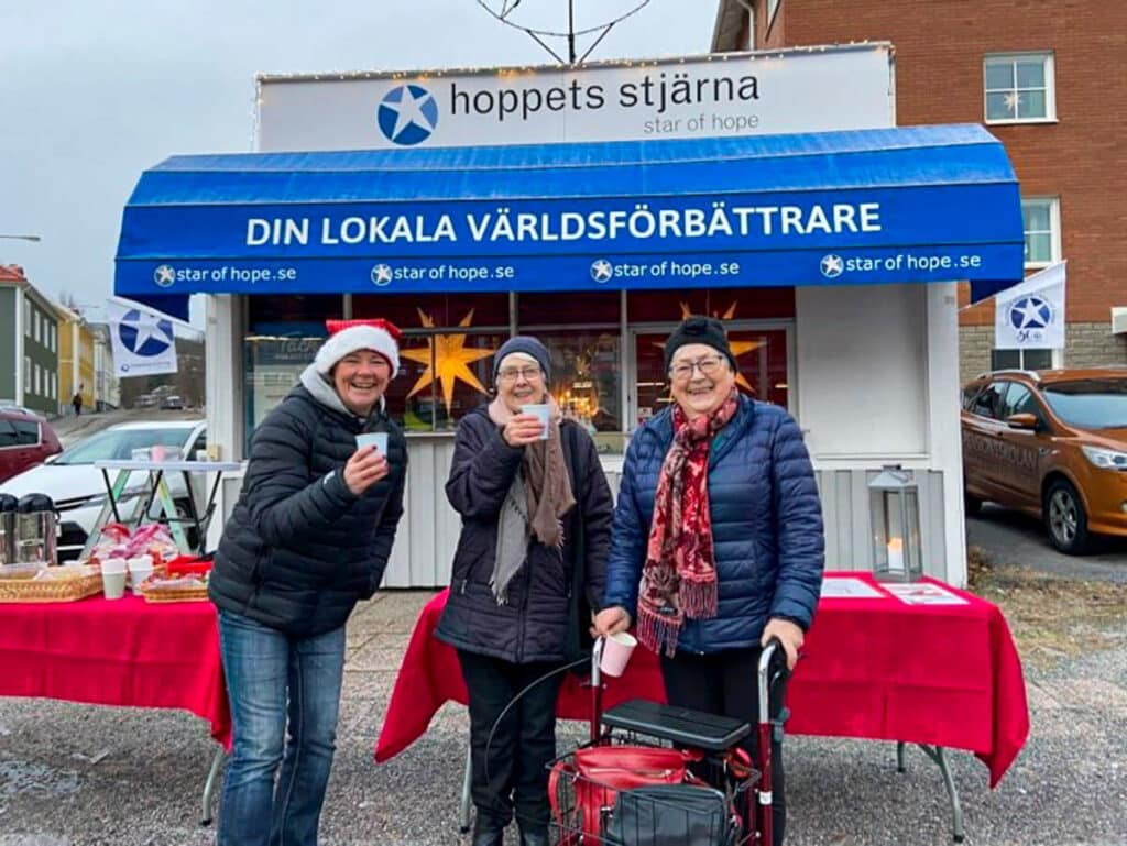 Star of Hope Kioskinvigning och adventsstjärna star 3