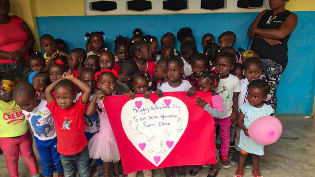 Star of hope Barnen i Haiti önskar en glad alla hjärtans dag! Haiti valentine 9