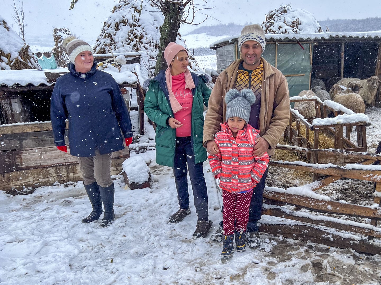 Ulrika Kallin Eriksson besöker familj i Rumänien