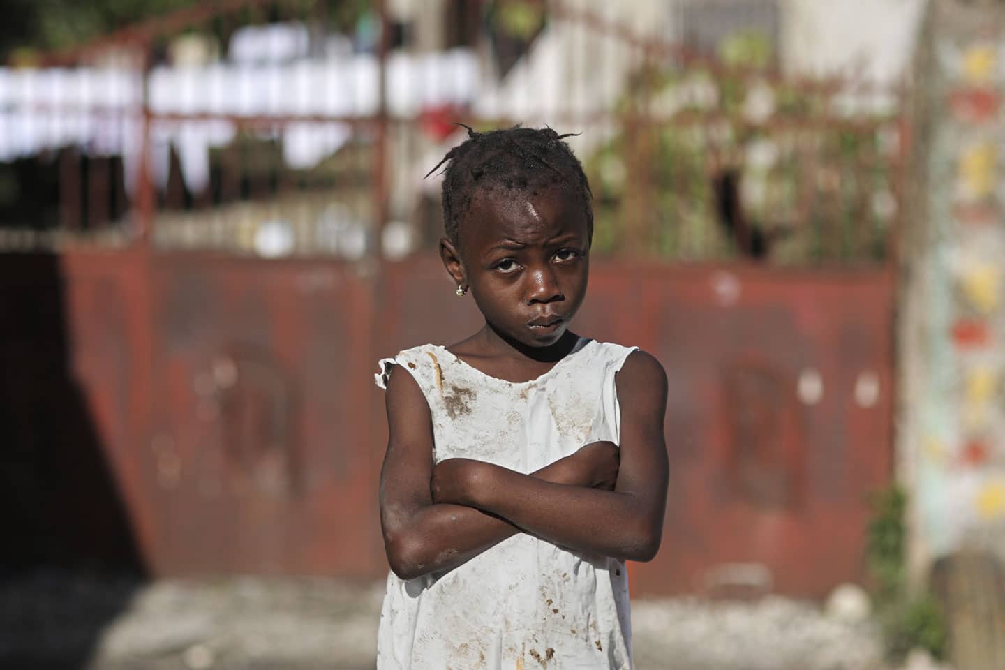 Flicka i Haiti