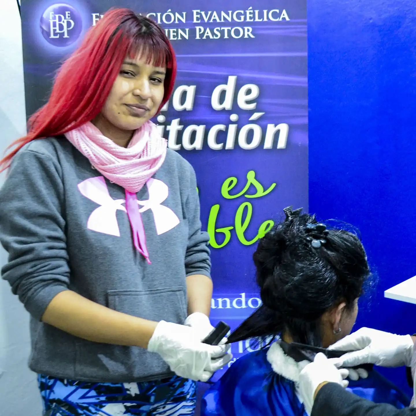 Frisörlärling i Argentina