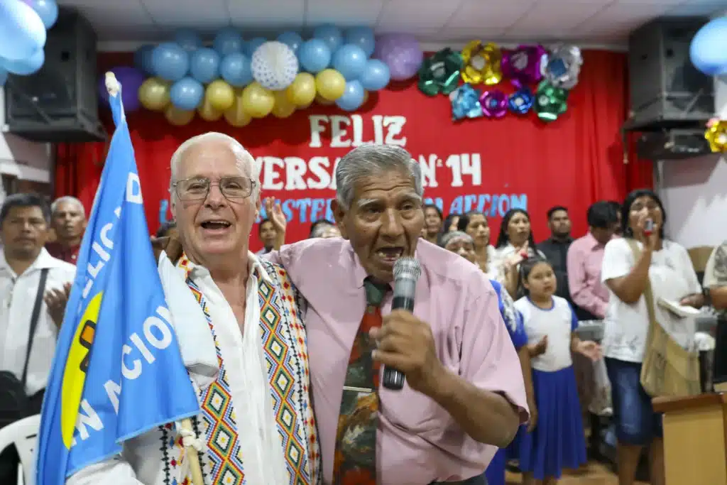 Kenth Johansson under söndagsservice i argentina