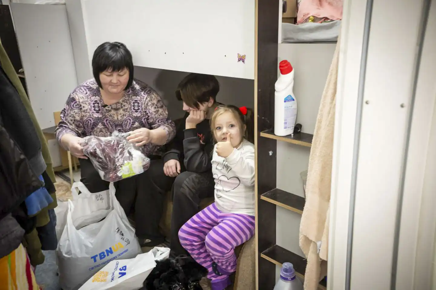 Julpaketsutdelning i Ukraina