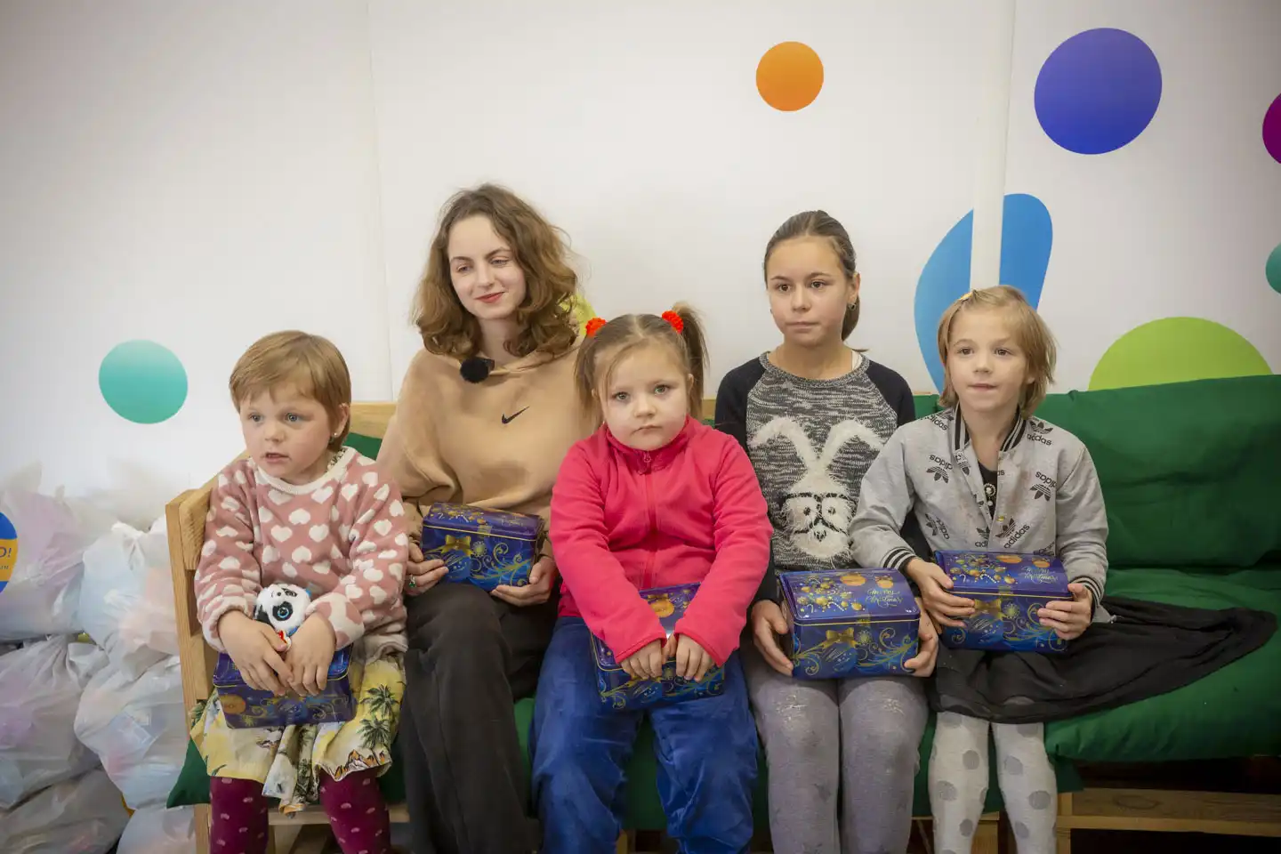 Julpaketsutdelning i Ukraina