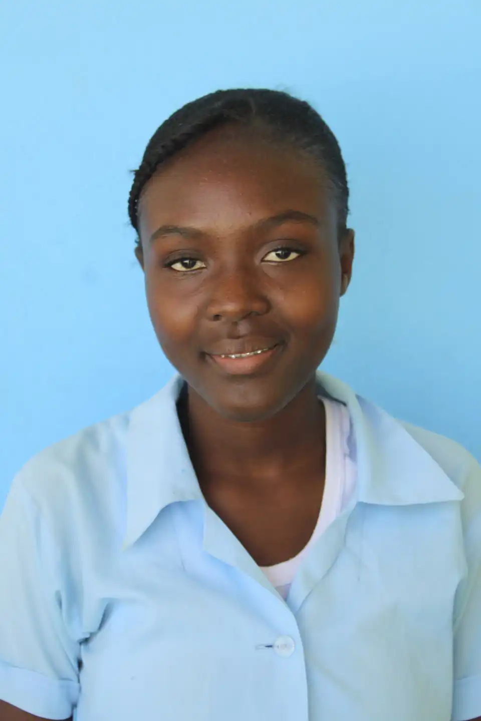 flicka i Haiti