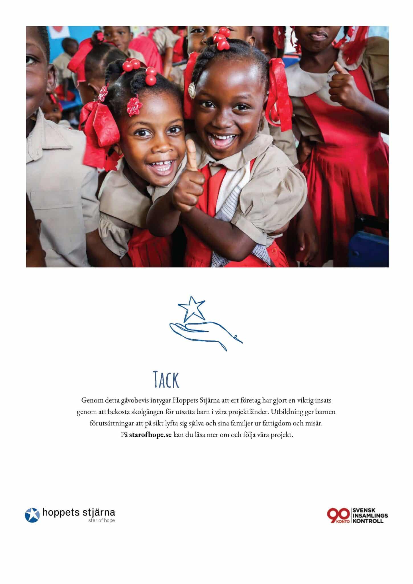 Star of Hope SE Skolgång Investera i utbildning scaled