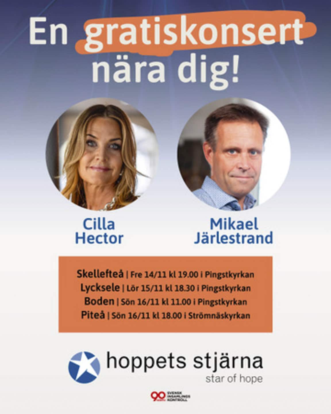 Star of Hope SE Gratisturné med Cilla Hector och Mikael Järlestrand Cilla 1