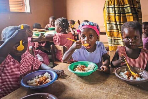 Skollunch i Ghana